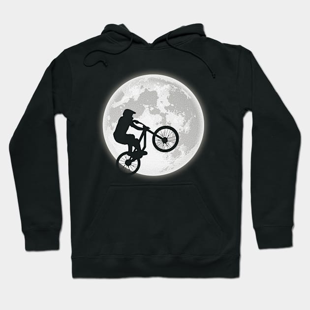 Moon BMX Bikers Hoodie by Cooldruck